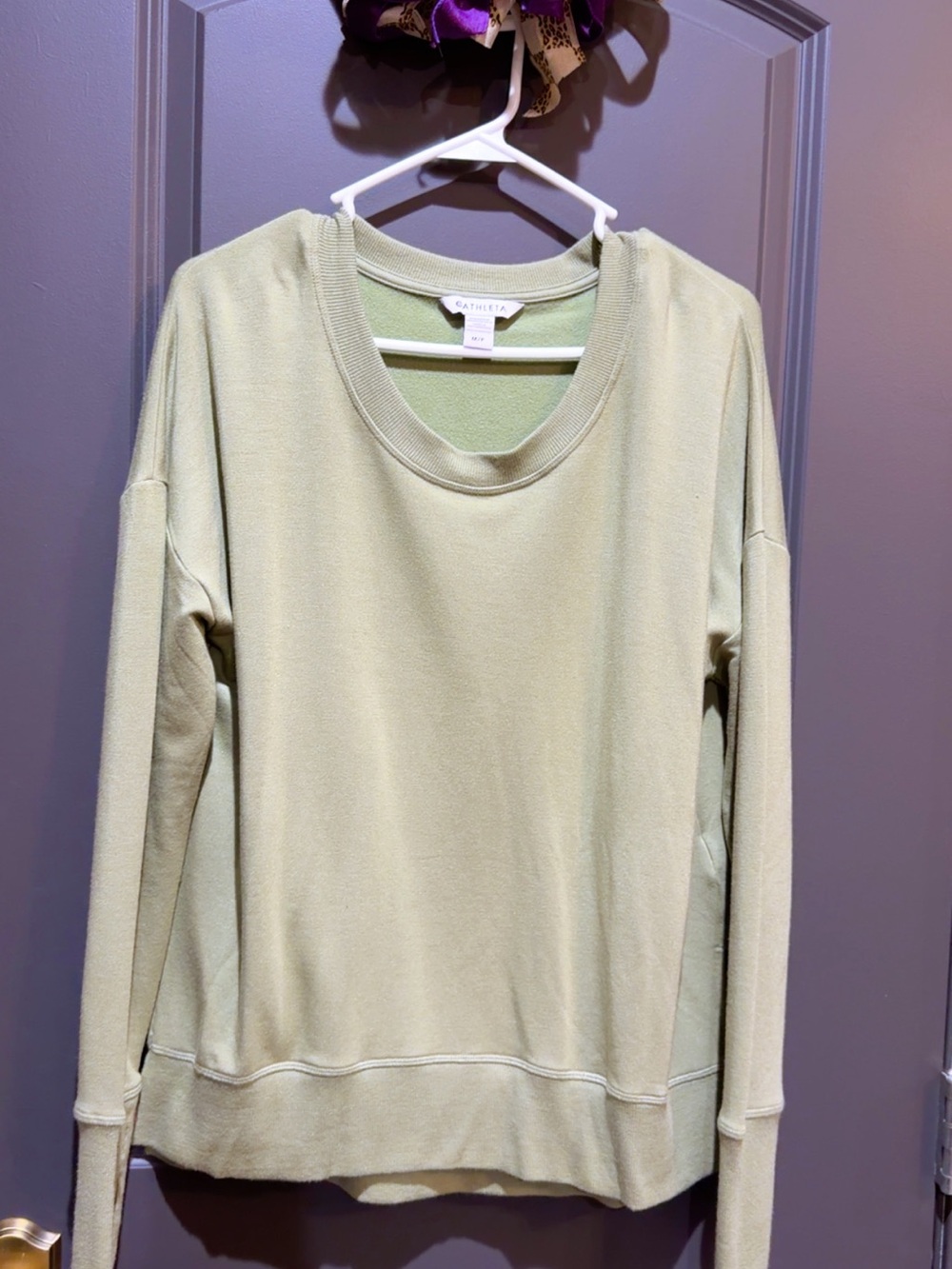 Athleta Sage Green Crewneck Sweatshirt